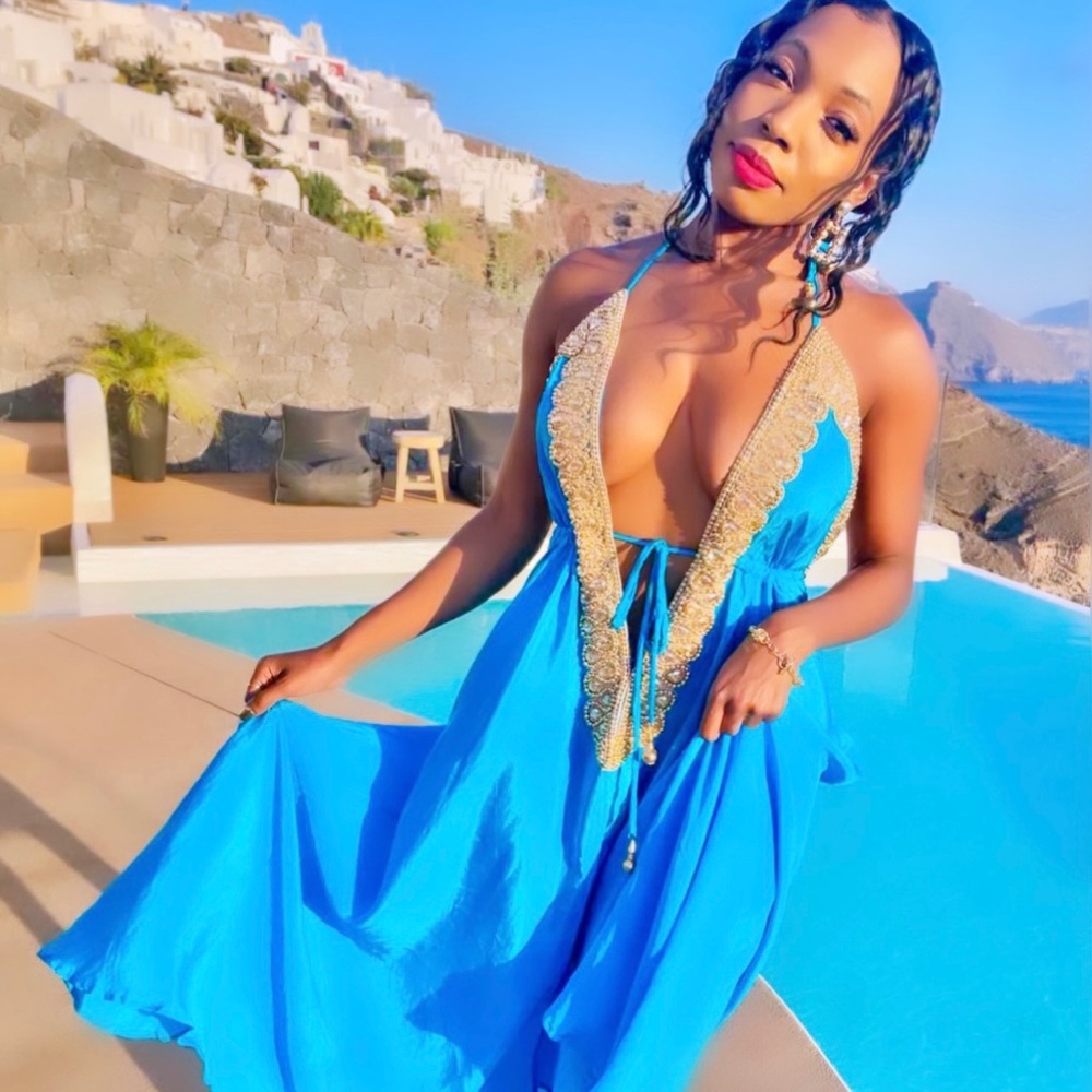 “Greek Goddess” Maxi Backless Dress